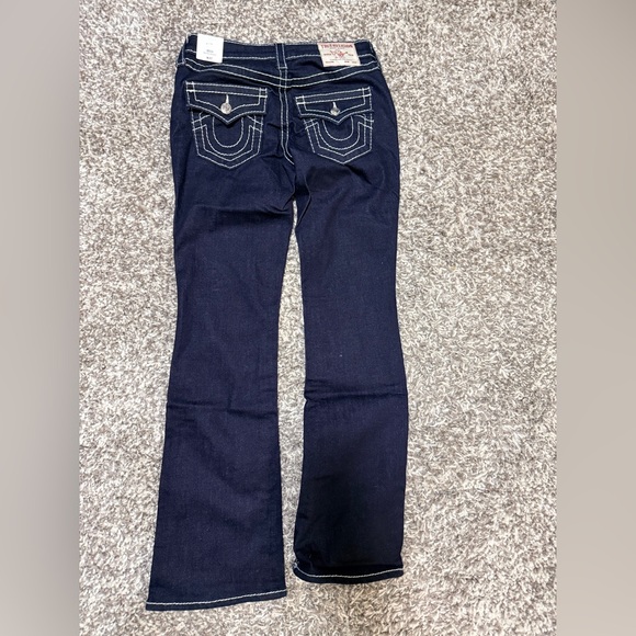 BNWT True Religion Dark Indigo Flare Jeans - Picture 2 of 11